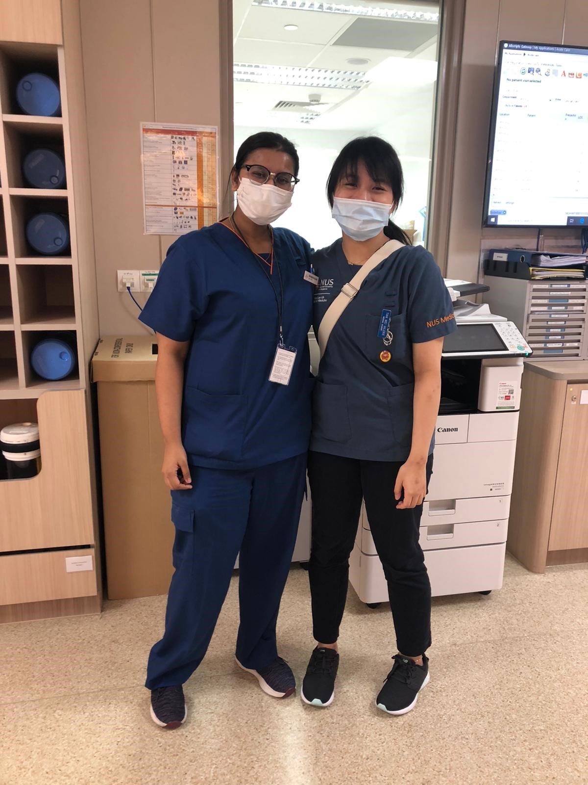 Dr Allena Bhavya Kanti (left) celebrates the connections forged at work