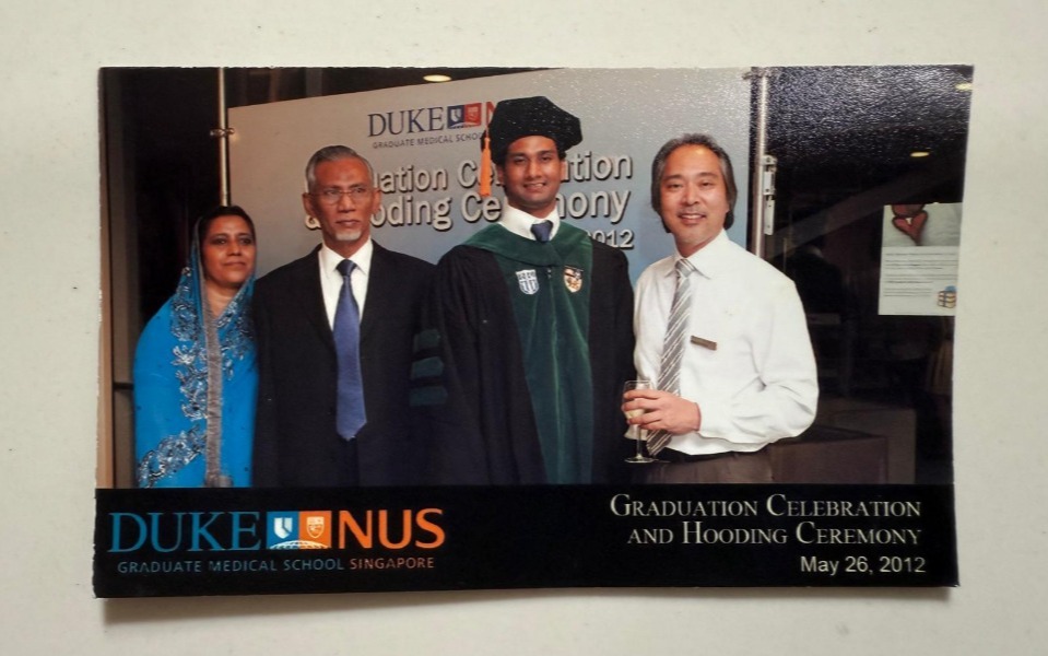 A proud Duke-NUS graduate! // Credit: Kizher Buhary