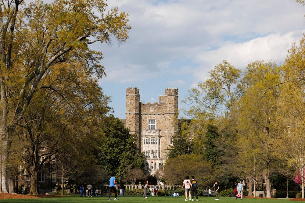 Duke during springtime