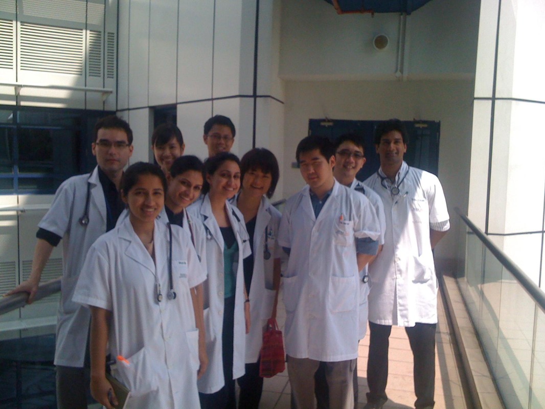 During my paediatric posting in year two of medical school // Credit: Kizher Buhary