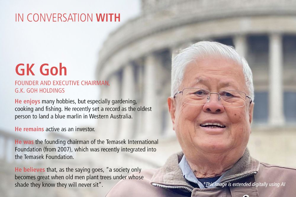 Infographic on Mr GK Goh
