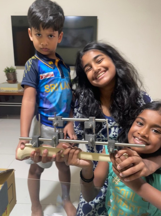 My children managed to assemble the AEFIX model! // Credit: Kizher Buhary