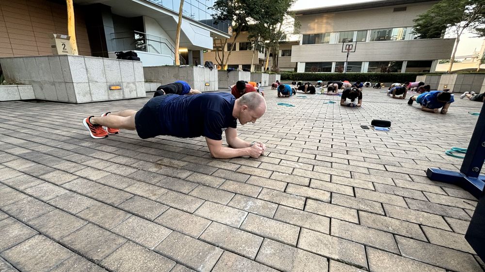 Photo of people exercising