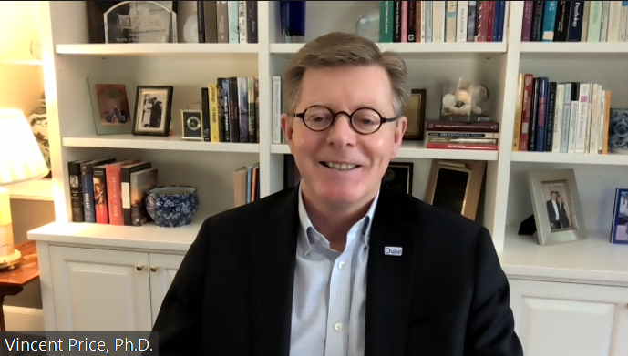 Duke President Vincent Price