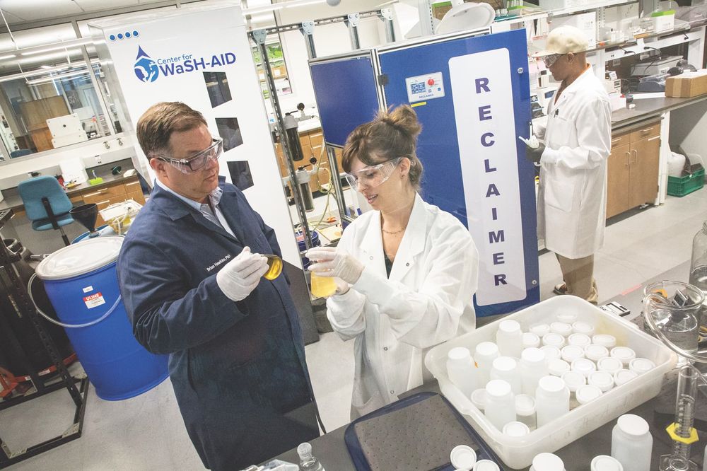 Researchers in the lab at Duke Global Health Institute